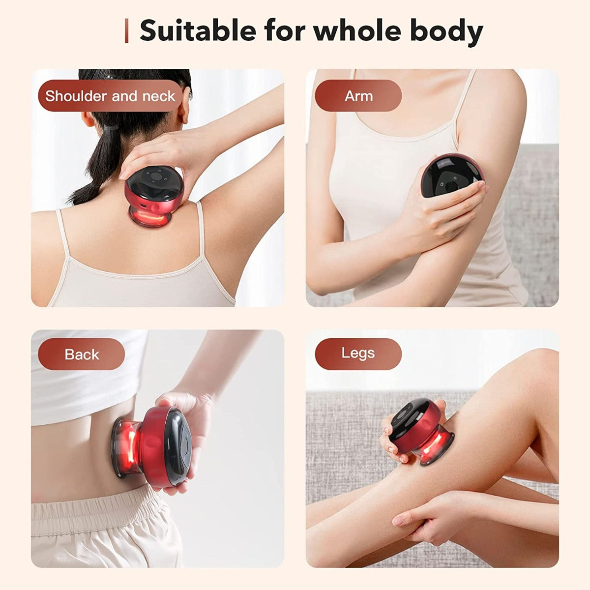 Wardmama Electric Cupping Therapy Set, Cellulite Remover, Back Massager for Pain Relief