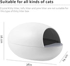 WECATION Automatic Self-Cleaning Cat Litter Box, Dust-Free for Multiple Cats Blow 16LB