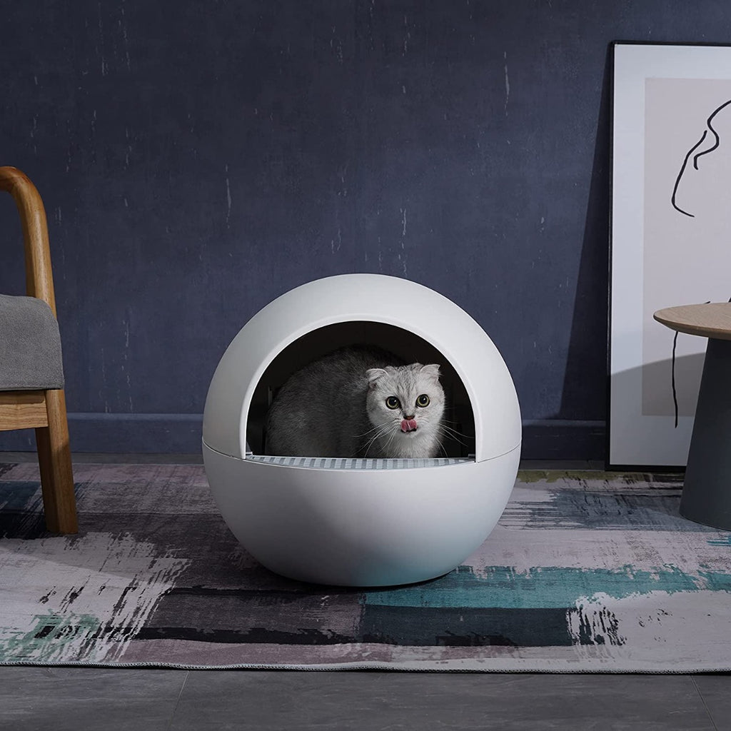 WECATION Automatic Self-Cleaning Cat Litter Box, Dust-Free for Multiple Cats Blow 16LB