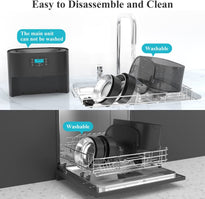 WellToBe Automatic Cat Feeder, 6L Pet Feeder Timed Cat Feeder Dry Food Dispenser for Cats & Dogs with Desiccant Bag, up to 6 Meals per Day with Programmable Portion Control, 10s Meal Call, Dual Power