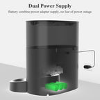 WellToBe Automatic Cat Feeder, 6L Pet Feeder Timed Cat Feeder Dry Food Dispenser for Cats & Dogs with Desiccant Bag, up to 6 Meals per Day with Programmable Portion Control, 10s Meal Call, Dual Power