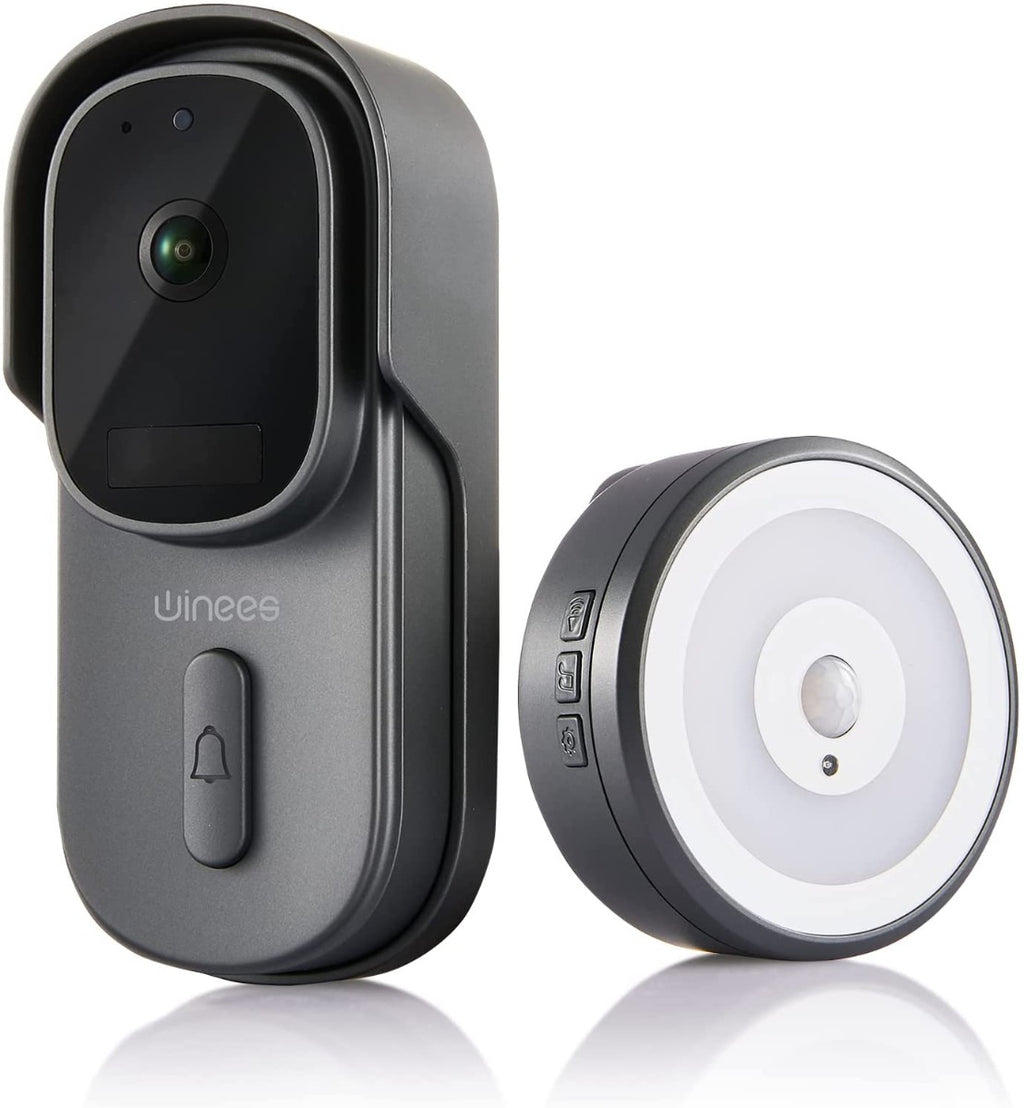 WINEES Video Doorbell Camera, Security Wi-Fi Camera Doorbell