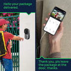 WINEES Video Doorbell Camera, Security Wi-Fi Camera Doorbell
