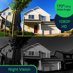 WINEES Video Doorbell Camera, Security Wi-Fi Camera Doorbell