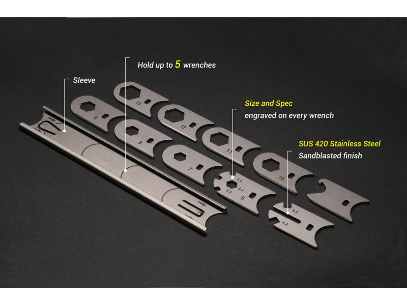 WrenchIt Full Set - 10 Wrenches; 15 Functions