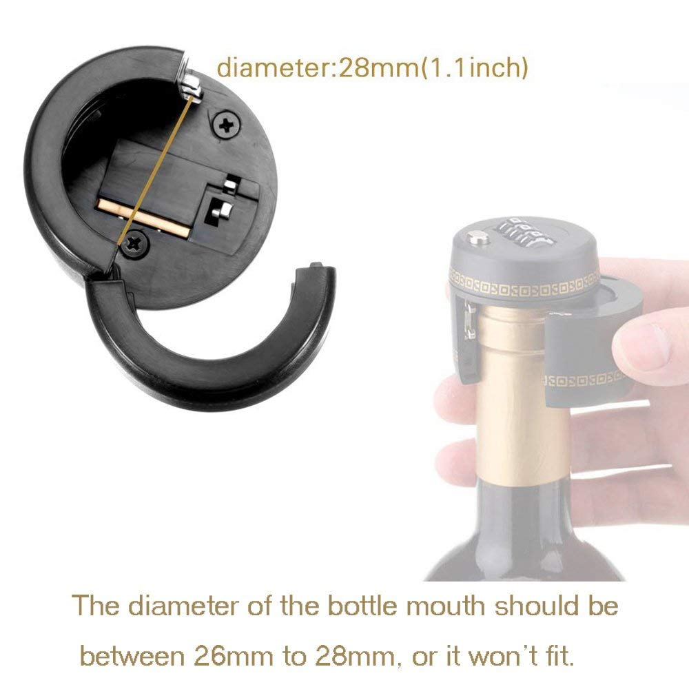 Combination Lock for Wine & Liquor Bottle