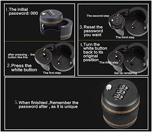 Combination Lock for Wine & Liquor Bottle