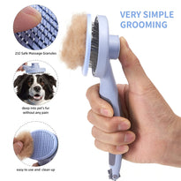 XLpeixin Self Cleaning Grooming Slicker Brush for Cats and Dogs