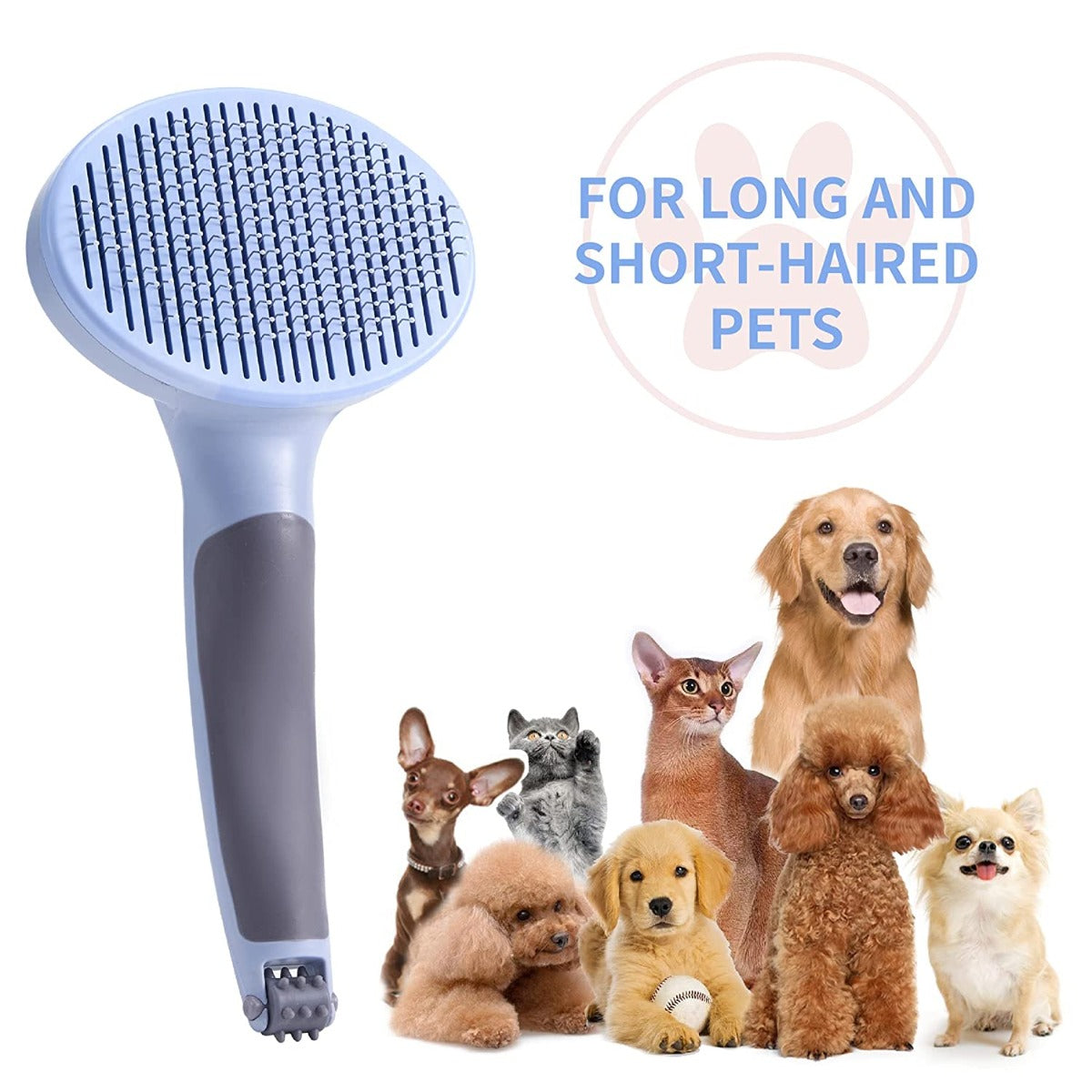 XLpeixin Self Cleaning Grooming Slicker Brush for Cats and Dogs