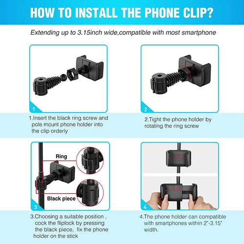 10.2" Selfie Ring Light with Extendable Tripod Stand