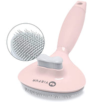 YiEFUR Self Cleaning Grooming Slicker Brush for Cats and Dogs