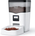 Ymiko Automatic Cat Food Dispenser with Voice Recorder, Timed Small Pet Feeder with Programmable Timer, 1-4 Meals Per Day (3L)