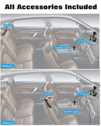 Zacro 1080P Baby Care Camera 170° Wide Angle Baby Car Mirror with HD Night Vision Monitor, Support Front & Rear Dash Cam, Photo and Video Record