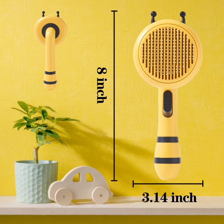 ZBEEAPEN Self Cleaning Grooming Slicker Brush for Cats and Dogs