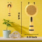 ZBEEAPEN Self Cleaning Grooming Slicker Brush for Cats and Dogs