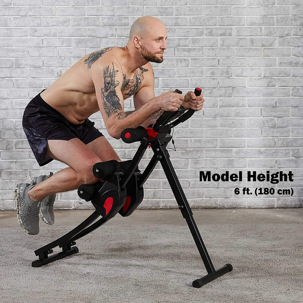 ZELUS Ab Crunch with Digital Display  Abdominal Training Machine with Independent Glide Paths and 4 Intensity Levels for Abdominal Leg and Arm Fitness, 330lb Cap