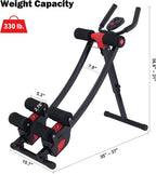 ZELUS Ab Crunch with Digital Display  Abdominal Training Machine with Independent Glide Paths and 4 Intensity Levels for Abdominal Leg and Arm Fitness, 330lb Cap
