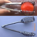 ZHG Aluminum Alloy Tomato Slicer, Lemon Cutter & Fruit Tongs