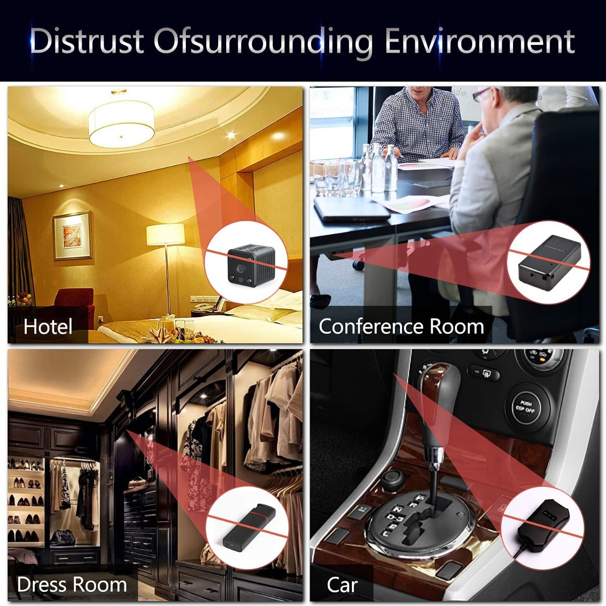 ZZGOne Portable Anti Spy Detector, Privacy Protector, Camera Wireless Audio Signal GPS Signal