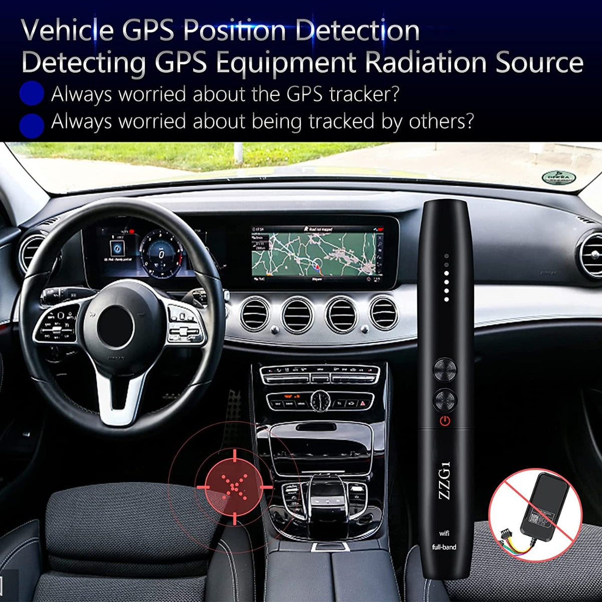 ZZGOne Portable Anti Spy Detector, Privacy Protector, Camera Wireless Audio Signal GPS Signal