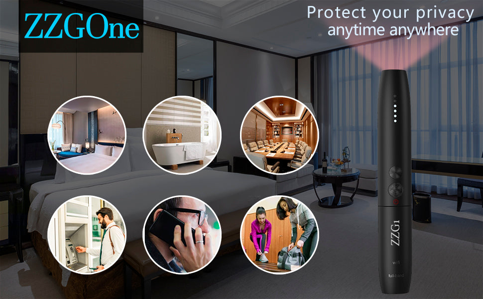 ZZGOne Portable Anti Spy Detector, Privacy Protector, Camera Wireless Audio Signal GPS Signal