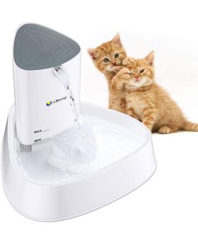 LED Pet Water Fountain with Adjustable Water Flow and Activated Carbon Filter