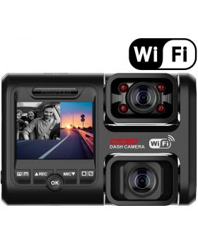 Pruveeo D30H Dash Cam with Infrared Night Vision and WiFi