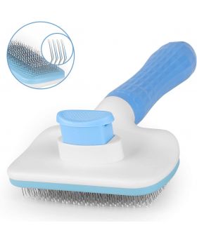 Atlamia Self Cleaning Grooming Slicker Brush for Cats and Dogs 