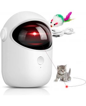 Awaiymi Automatic Interactive Laser Toy for Kitten Dogs with USB Charging- Battery Powered, Placing High,5 Rotation Modes, Fast/ Slow Light Flashing Mode