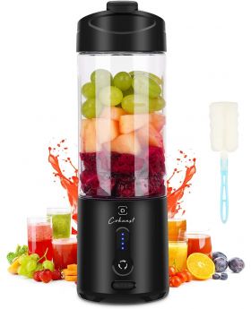 COKUNST Portable Blender for Shakes and Smoothies, 18 Oz, 6 Blades & Type-C Rechargeable