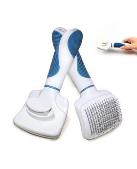 Damail Self Cleaning Grooming Slicker Brush for Cats and Dogs 