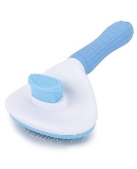 Depets Dog, Cat & Rabbit Self Cleaning Slicker Brush for Shedding and Grooming