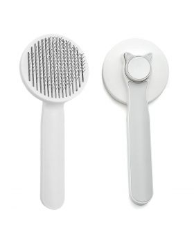 DUCINO Self Cleaning Grooming Slicker Brush for Cats and Dogs 