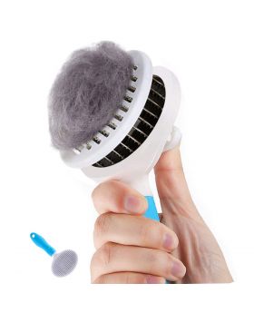 EMMiuss Dog & Cat Self Cleaning Slicker Brush for Shedding and Grooming 