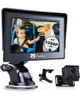 Funle Baby Car Camera for Baby Rear Facing 4.3'' HD 1080P