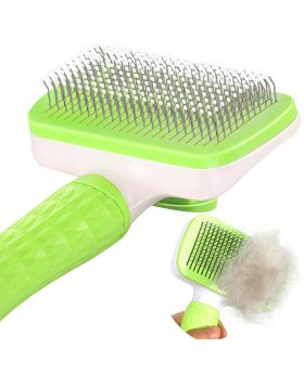 Garstor Self Cleaning Grooming Slicker Brush for Cats and Dogs 