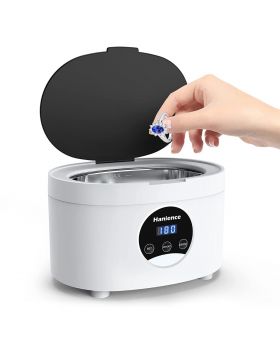 Hanience Ultrasonic Cleaner, 600ML with 5 Digital Timer and Degas, for Cleaning Jewelry, Ring, Silver, Dentures, Glasses and Watches