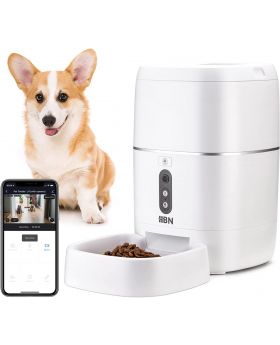 HBN Automatic Cat Feeder with HD 1080P Camera,6L Voice Recorder, Wi-Fi Enabled App Control