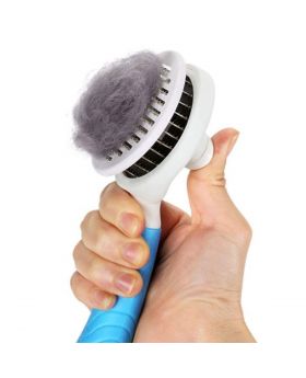 ItPlus Self Cleaning Grooming Slicker Brush for Cats and Dogs 