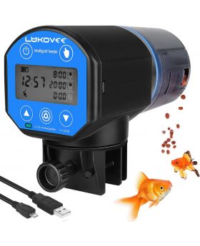 Lukovee Automatic Fish Feeder with Food Dispenser 200ML 