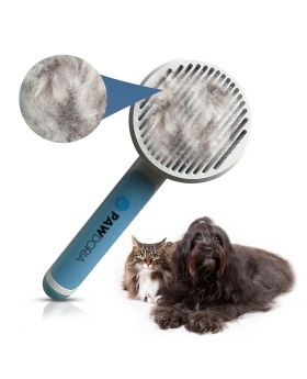 Pawdoria Self Cleaning Grooming Slicker Brush for Cats and Dogs 