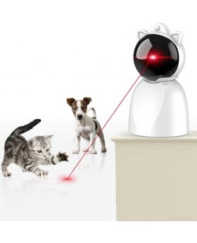 Rechargeable Automatic Motion Activated Laser Toys Kitten/Dogs, Large Capacity Battery, Adjustable Speed and Circling Ranges (M)
