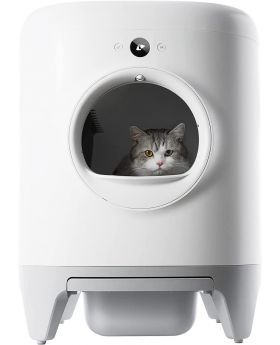 PETKIT Pura X Self-Cleaning Cat Litter Box for Multiple Cats with Mat