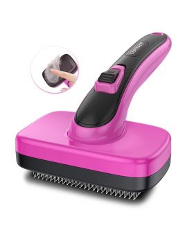 YOPETAYU Self Cleaning Grooming Slicker Brush for Cats and Dogs 