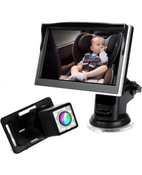 5 IN 1080P Baby Car Camera with Night Vision & Wide Crystal Clear View