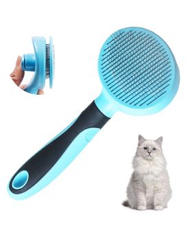 SDY IDUSE Dog & Cat Massage-Self Cleaning Brush for Shedding and Grooming 