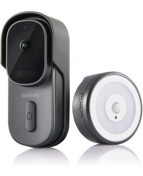 WINEES Video Doorbell Camera, Security Wi-Fi Camera Doorbell