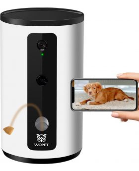 WOpet Smart Full HD WiFi Pet Camera with Night Vision for Pet Viewing, Two Way Audio Communication Designed to Monitor Your Pet Remotely