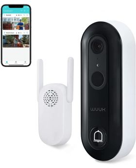 WUUK WiFi Video Doorbell Camera Wireless Camera Doorbell with Chime Motion Detection