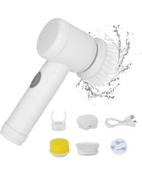ZaneForest Electric Spin Scrubber Brush with 3 Brush Heads, for Cleaning Wall / Bathtub / Toilet / Window / Kitchen / Sink / Dish / Grout